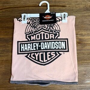 Harley-Davidson Pink and Black Logo Receiving Blanket, Baby